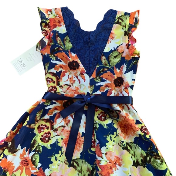 *NWT* Beautiful floral Blush by Us Angels dress - Picture 3 of 6